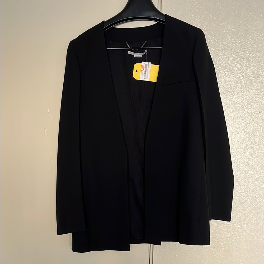 Stella McCartney Collarless Slim Single-Breasted Jacket